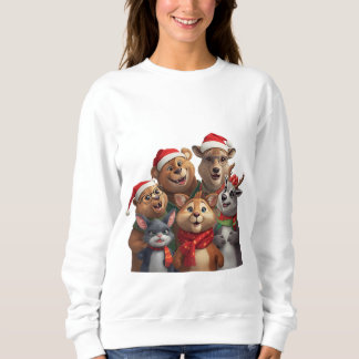 Sudadera con capucha de trío de perros divertidos
