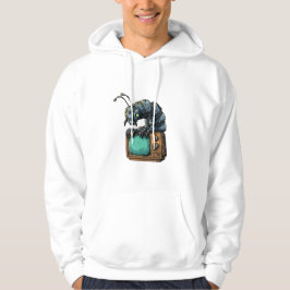 Sudadera con capucha de TV vintage de error mecáni