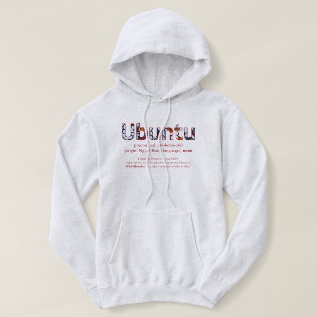 Sudadera con capucha de "Ubuntu" (Diseño del anverso)