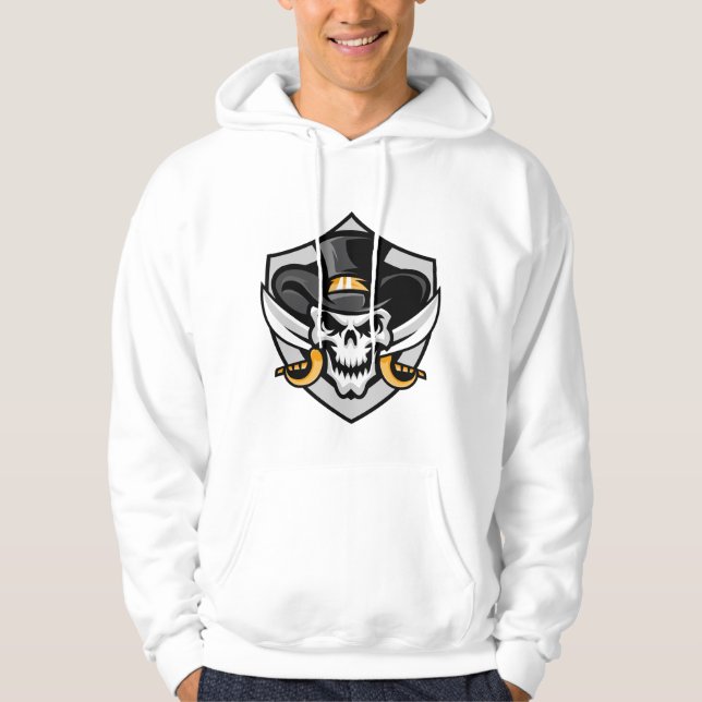 Sudadera con capucha de vaquero con calavera  (Anverso)