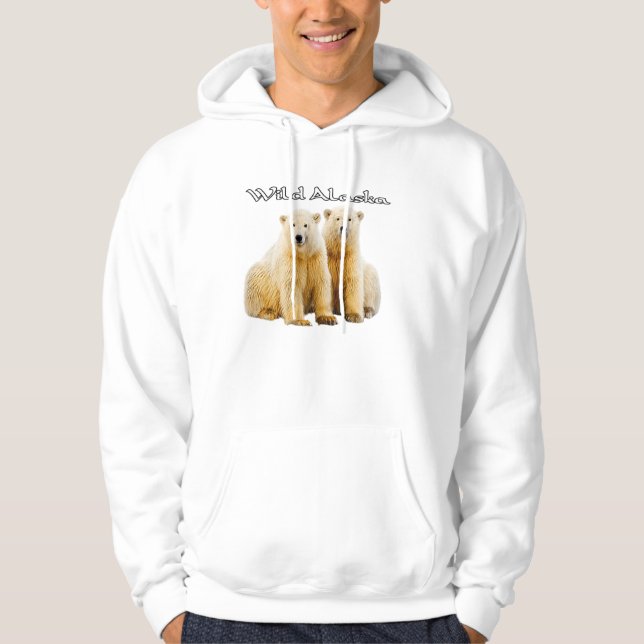 Sudadera con capucha de vida silvestre de Alaska (Anverso)
