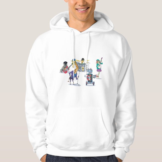 Sudadera con capucha del adulto de la banda de FIC (Anverso)