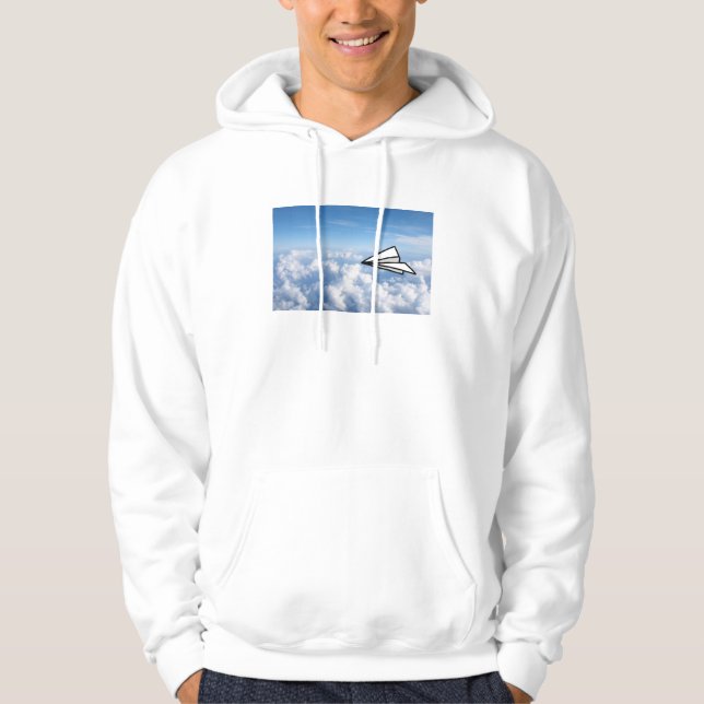 Sudadera con capucha del aeroplano de papel (Anverso)