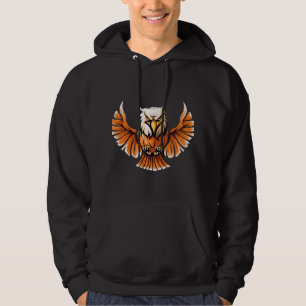 Sudadera con capucha del águila voladora feroz