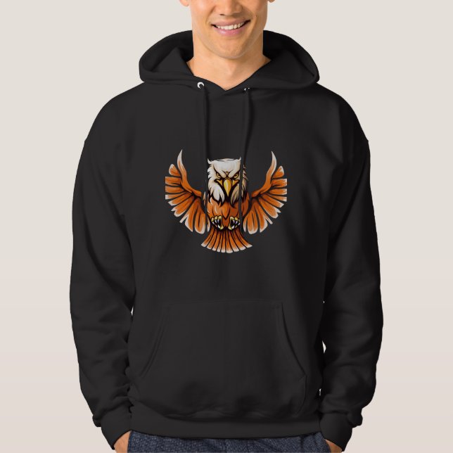 Sudadera con capucha del águila voladora feroz  (Anverso)