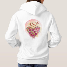 Sudadera con capucha del amor