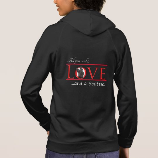 Sudadera con capucha del amor del escocés