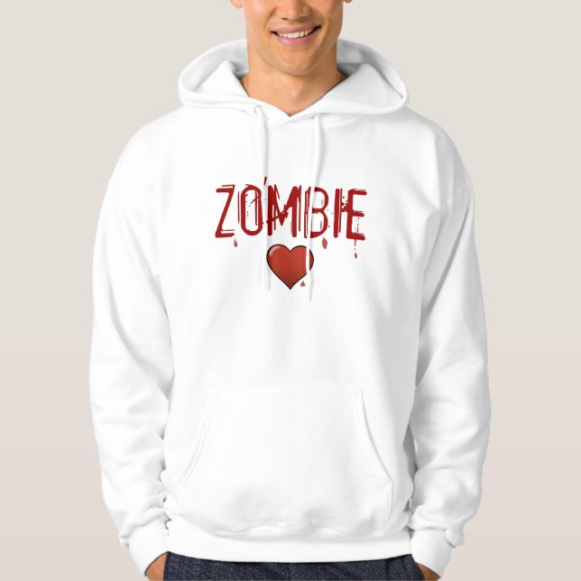 Sudadera con capucha del amor del zombi (Anverso)