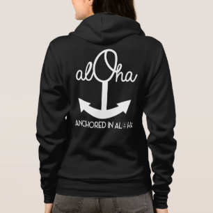 Sudadera con capucha del ancla de la hawaiana