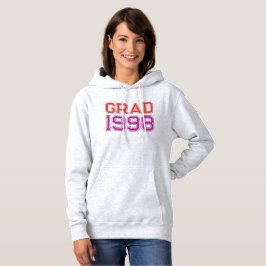Sudadera con capucha del año de graduación persona