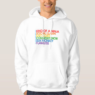 Sudadera con capucha del arco iris de CCST