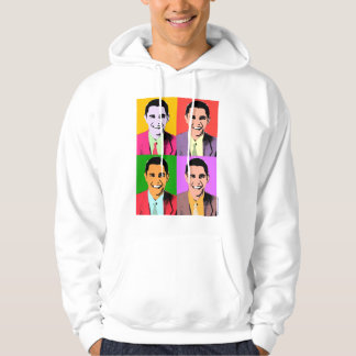 sudadera con capucha del arte pop de 4x Barack