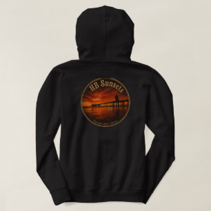 Sudadera con capucha del atardecer en Huntington B