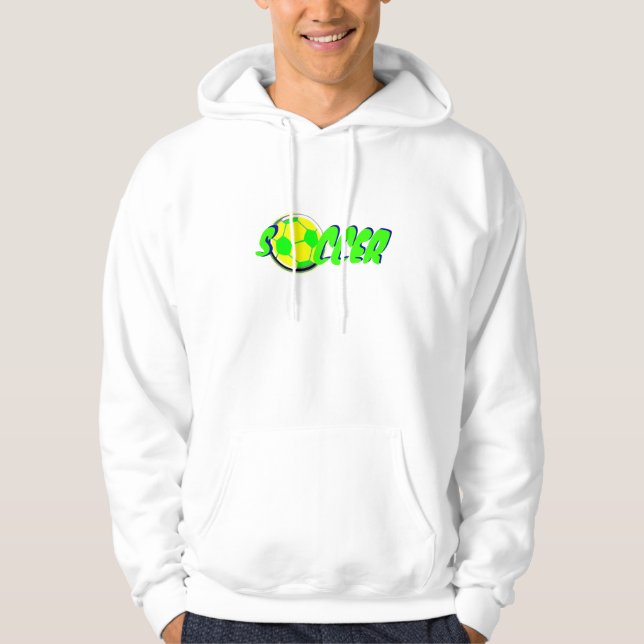 Sudadera con capucha del balón de fútbol (Anverso)
