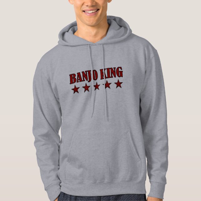Sudadera con capucha del banjo de la diversión (Anverso)