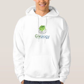 Sudadera con capucha del blanco de Givology
