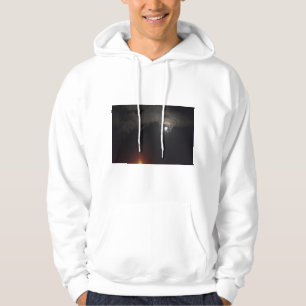 Sudadera con capucha del blanco del noctámbulo