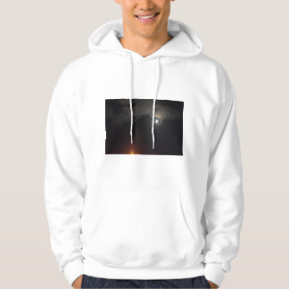 Sudadera con capucha del blanco del noctámbulo