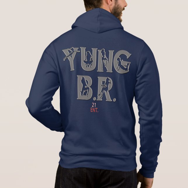 Sudadera con capucha del BR de Yung del *New* (Reverso)