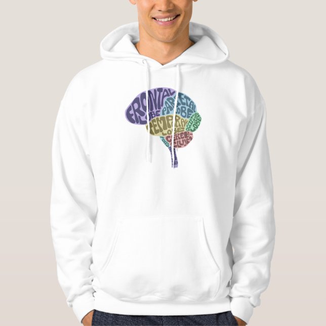 Sudadera con capucha del cerebro (Anverso)