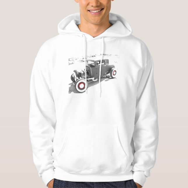 Sudadera con capucha del coche de carreras (Anverso)