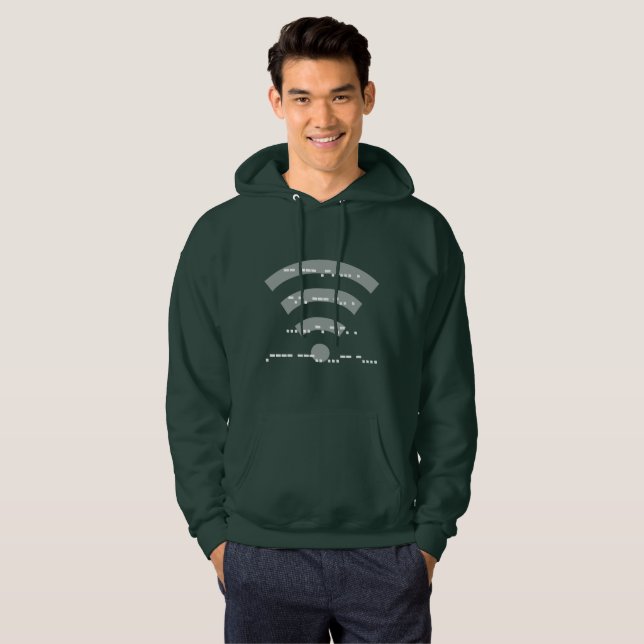 Sudadera con capucha del código Morse (Anverso completo)