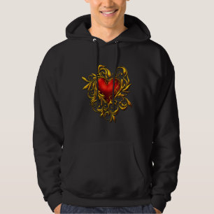 Sudadera con capucha del corazón