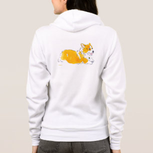 Sudadera con capucha del Corgi del vuelo