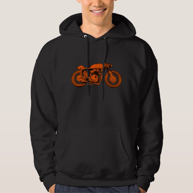Sudadera con capucha del corredor del café - (Anverso)