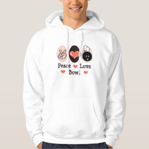 Sudadera con capucha del cuenco del amor de la paz