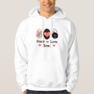 Sudadera con capucha del cuenco del amor de la paz