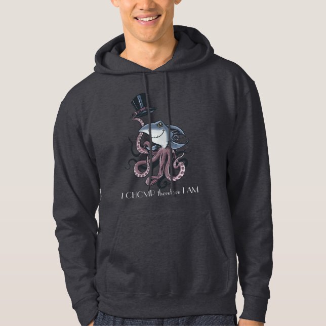 Sudadera con capucha del dibujo animado, CHOMP por (Anverso)