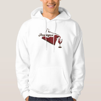 Sudadera con capucha del diseño del vino de