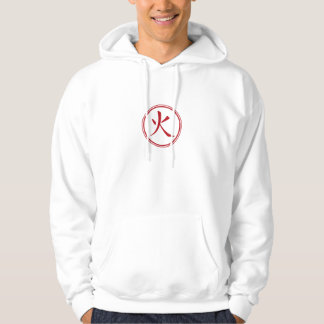 Sudadera con capucha del elemento del fuego
