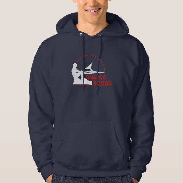 Sudadera con capucha del explorador de la ballena (Anverso)