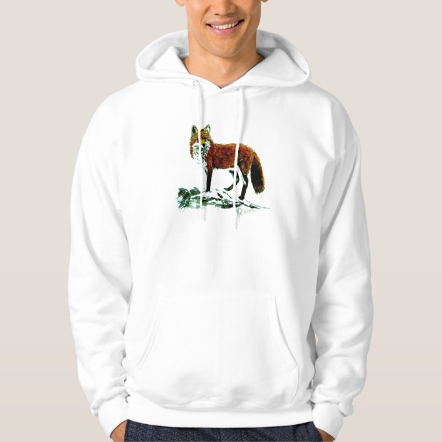 Sudadera con capucha del Fox de los hombres (Anverso)
