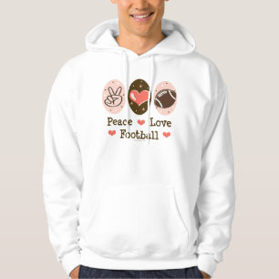 Sudadera con capucha del fútbol del amor de la pa