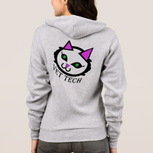 Sudadera con capucha del gato de la tecnología de