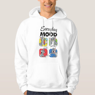 Sudadera con capucha del gato del estado de ánimo 