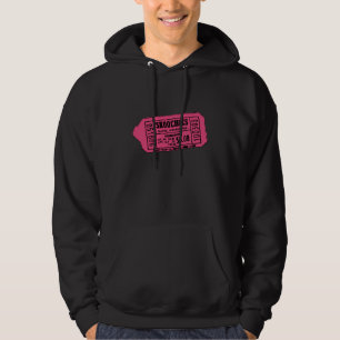 Sudadera con capucha del gráfico del boleto