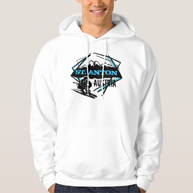 Sudadera con capucha del invierno de la montaña (Anverso)