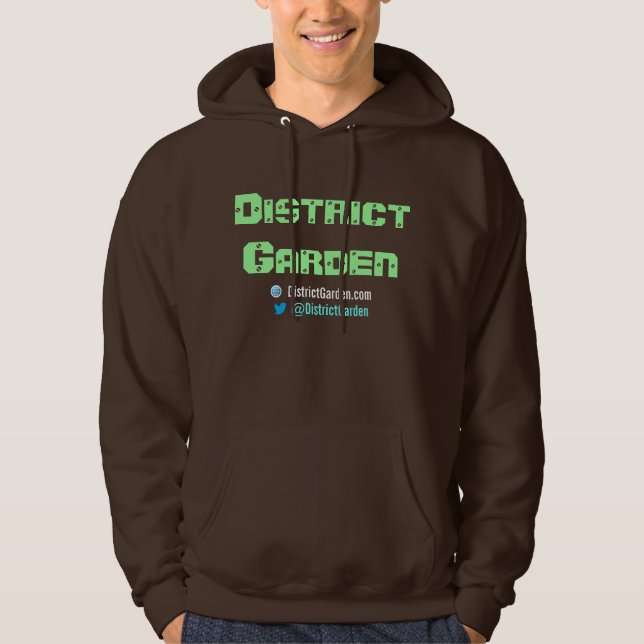 Sudadera con capucha del jardín del distrito (Anverso)