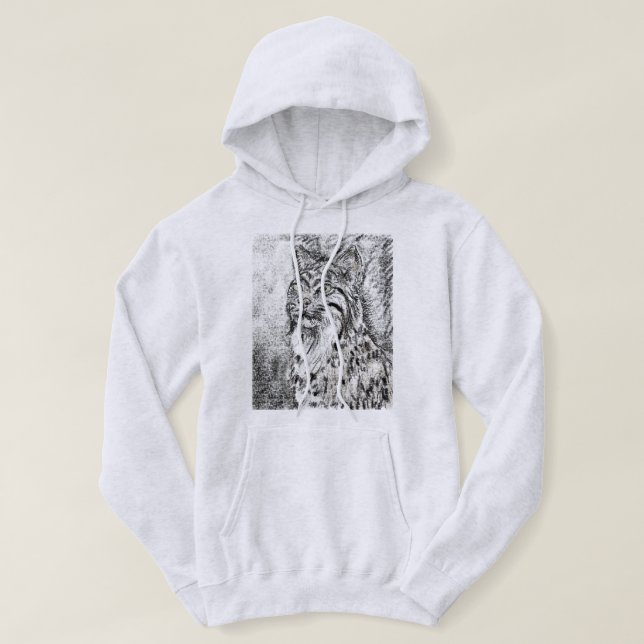 Sudadera con capucha del lince (Diseño del anverso)