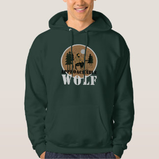 Sudadera con capucha del lobo accesible (verde)