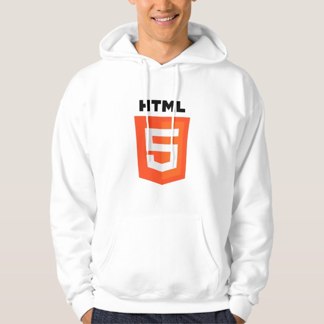 Sudadera con capucha del logotipo de HTML5 CSS3 (Anverso)