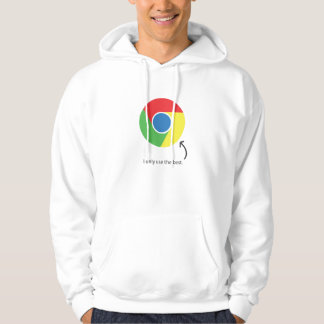 Sudadera con capucha del logotipo del cromo