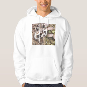 Sudadera con capucha del mapache de los niños