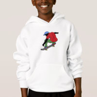 Sudadera con capucha del monopatín de los