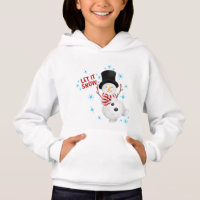 Sudadera con capucha del muñeco de nieve 'Let It S