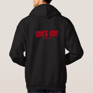 Sudadera con capucha del negro del amor de Liam